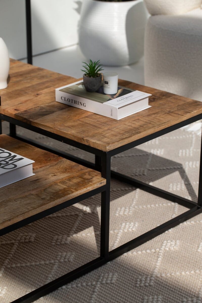 Four Levels Square Wooden Coffee Table ART 