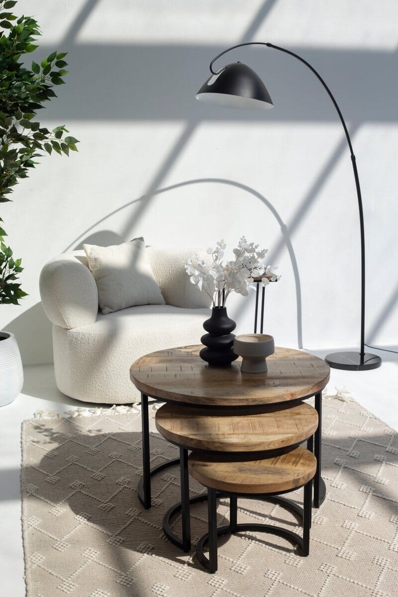 Curve Black Floor Lamp 