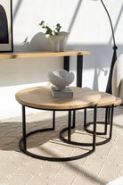 Audrey Nesting Mango Wood Coffee Table 