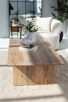 Mango Wood Flat Legs Coffee Table ART 