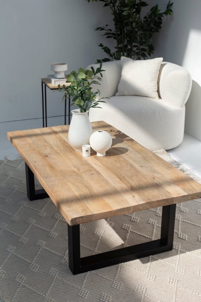 Mango Wood Coffee Table (3 Sizes) Coffee Tables 