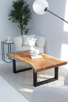 Light Acacia Wood Coffee Table (3 Sizes) Coffee Tables  120x75CM 4CM U