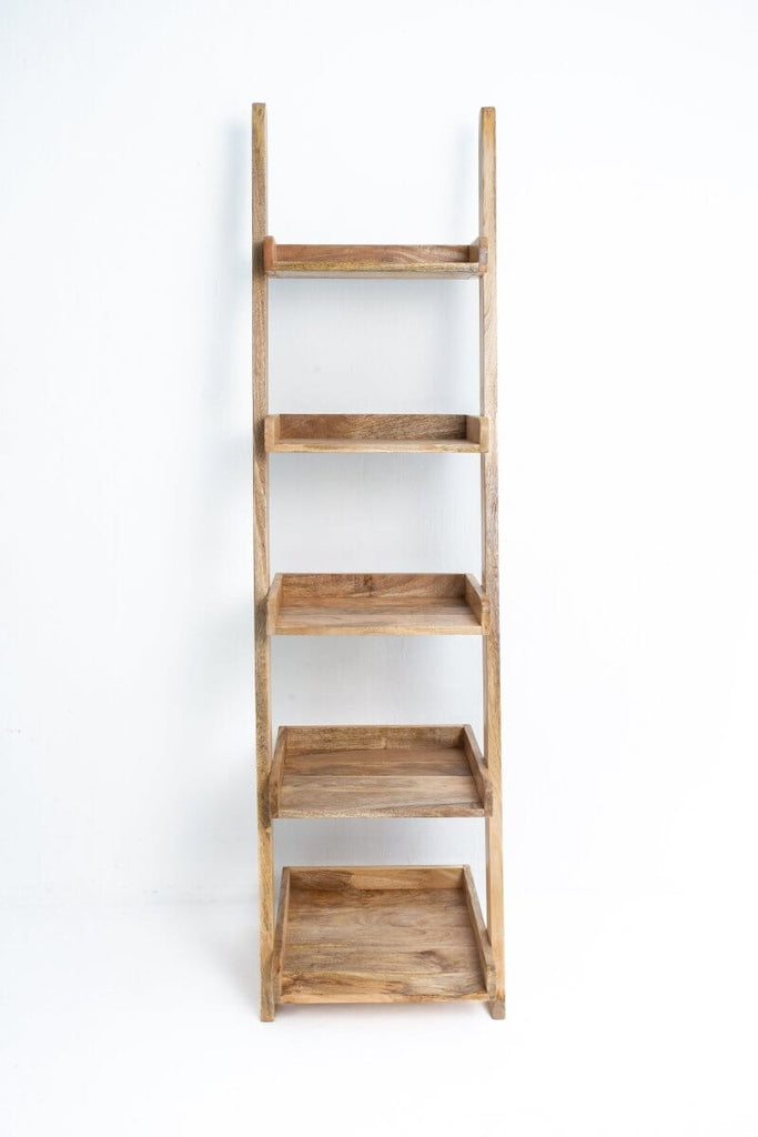 Mango Wood Ladder Shelves Homekode 