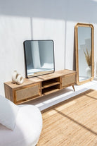 Rattan 2 Doors TV Console Homekode 