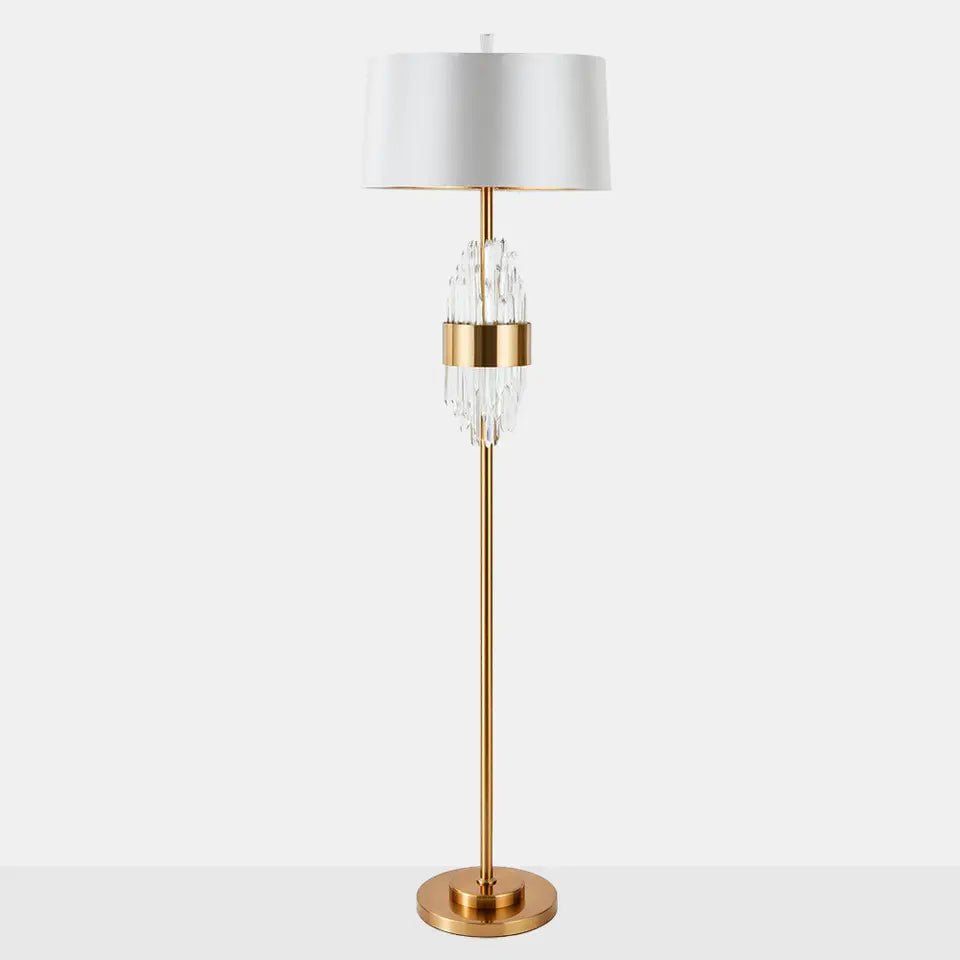 Gold and Crystal Floor Lamp Homekode 