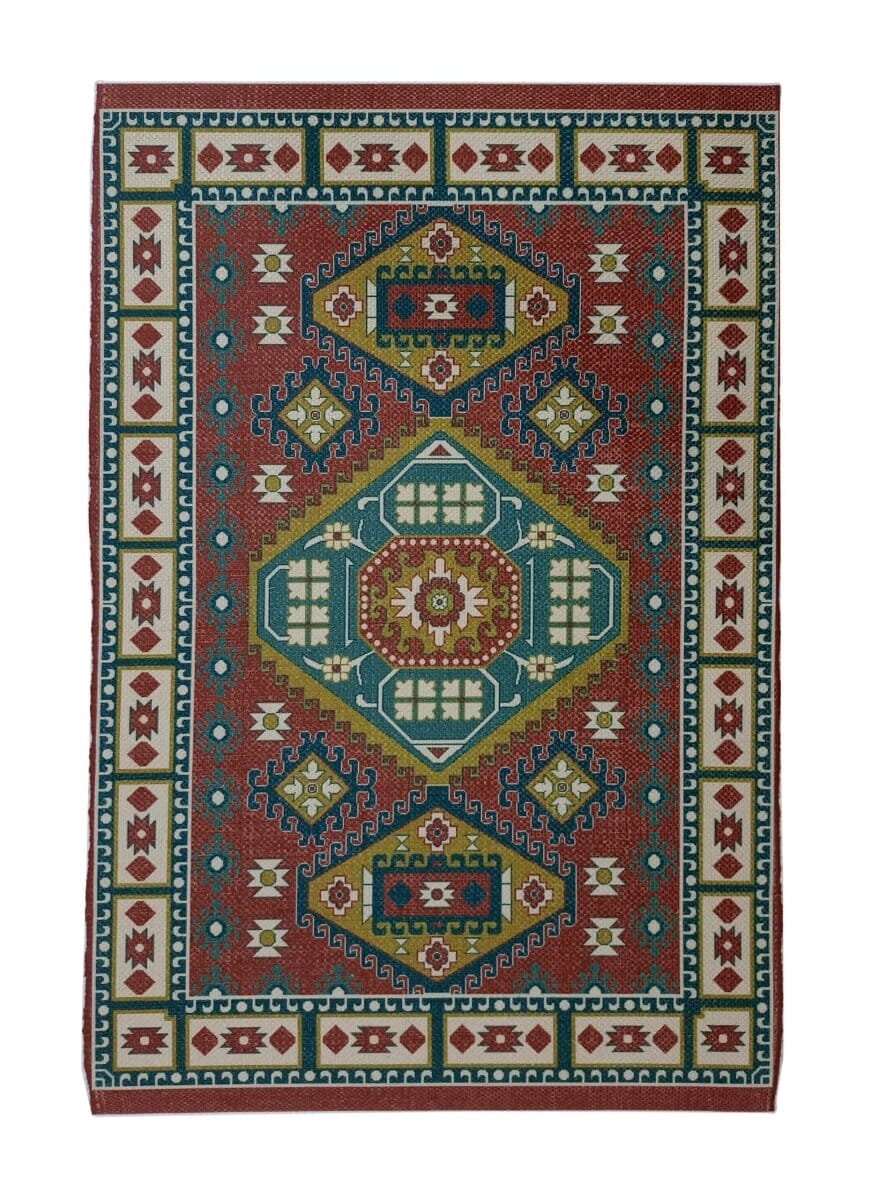 Arabesque Mosaic Digital Printed Rug (60x90 CM)