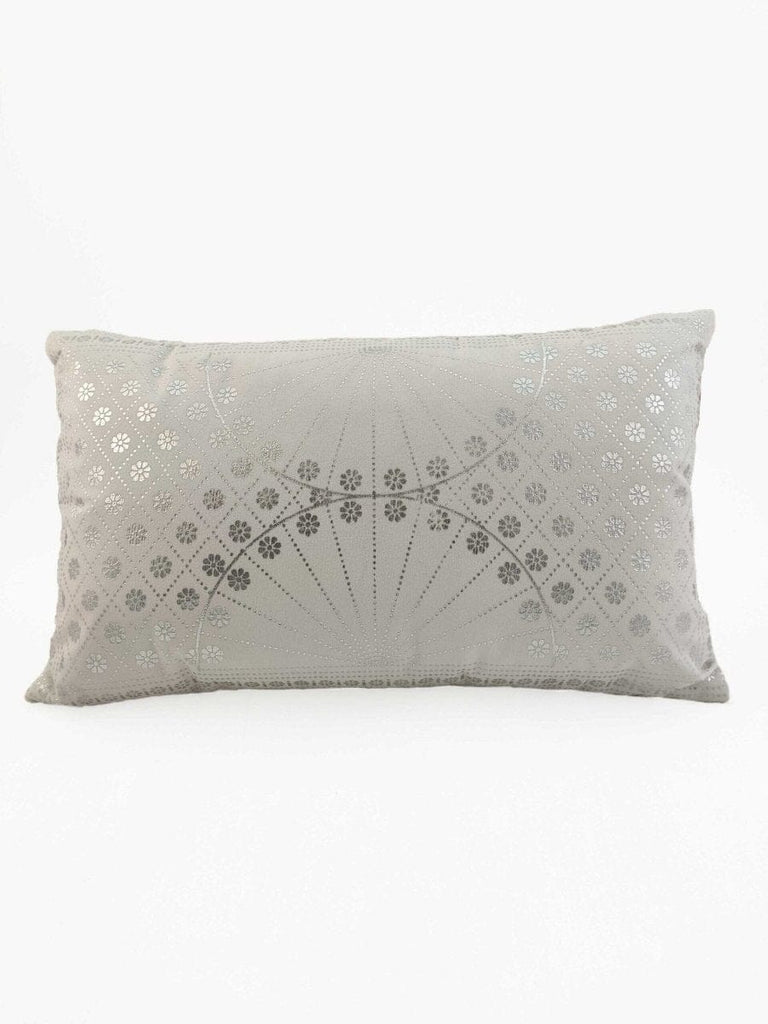 Metallic Florals Cushion With Filler (30x50 CM) Cushion -- Cushion With Filler RAM 