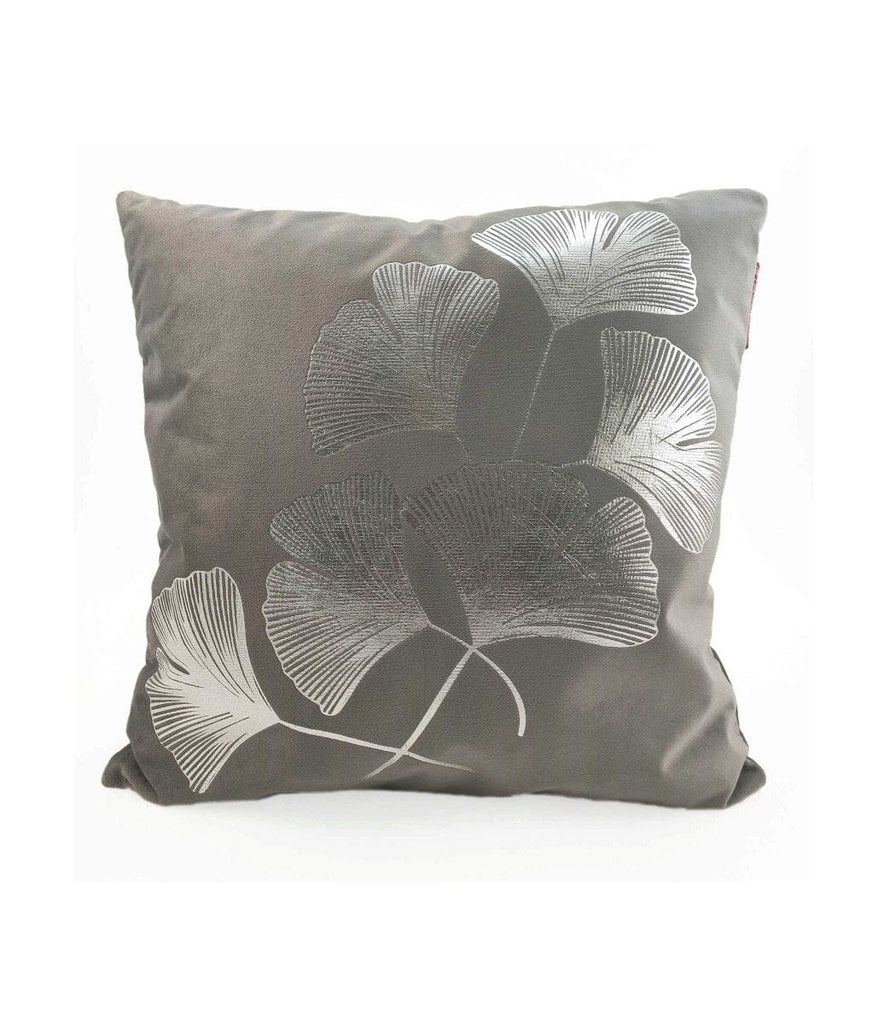Metallic Flowers Polyester Cushion Cover (45x45 CM)