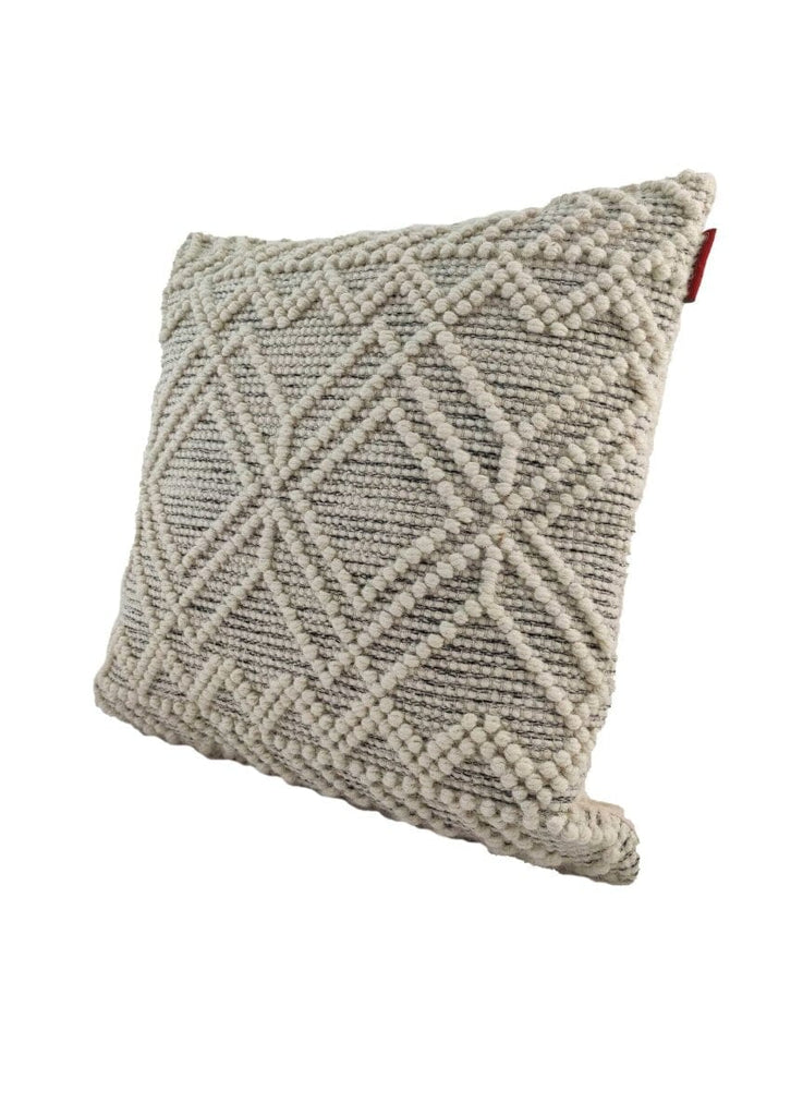 Lozenge Wool & Cotton Cushion With Filler (2 Sizes)