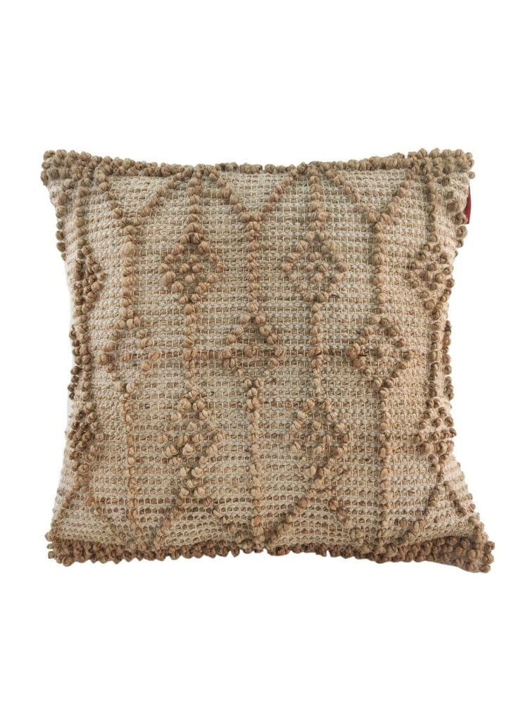Natural Jute Cushion With Filler (60x60 Cm) Cushion -- Cushion With Filler Homekode 