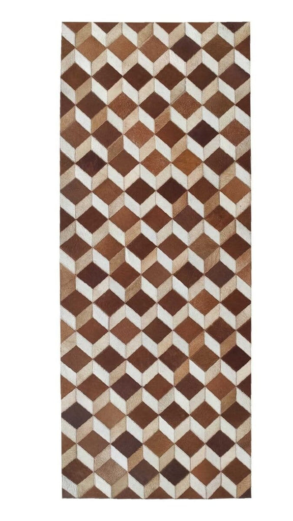 Urban Wanderlust - Hallway Tan Multi-Color Leather Rug (2 Sizes)
