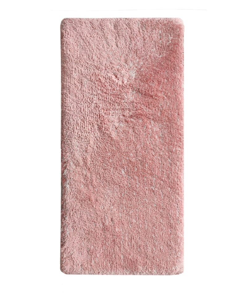 Hallway Pink Fluffy Shaggy Rug (60X180 CM) Table Tuft Shaggy Homekode 