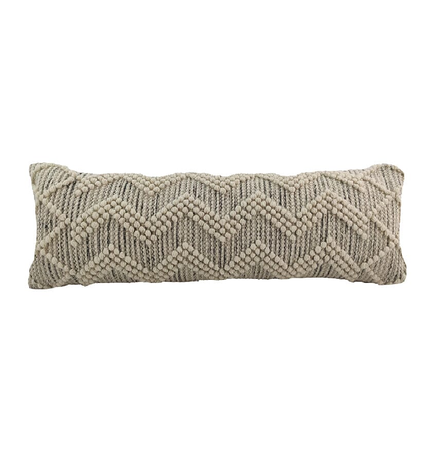 Wool & Cotton Long Cushion With Filler (30x90 Cm) Cushion -- Cushion With Filler Homekode 