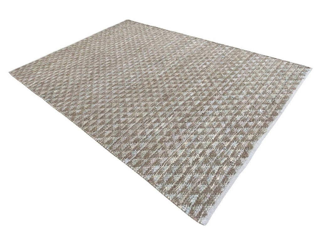 Earthen Luxe - Natural Jute & Leather Rug (2 Sizes) WOVEN RUG RAM 