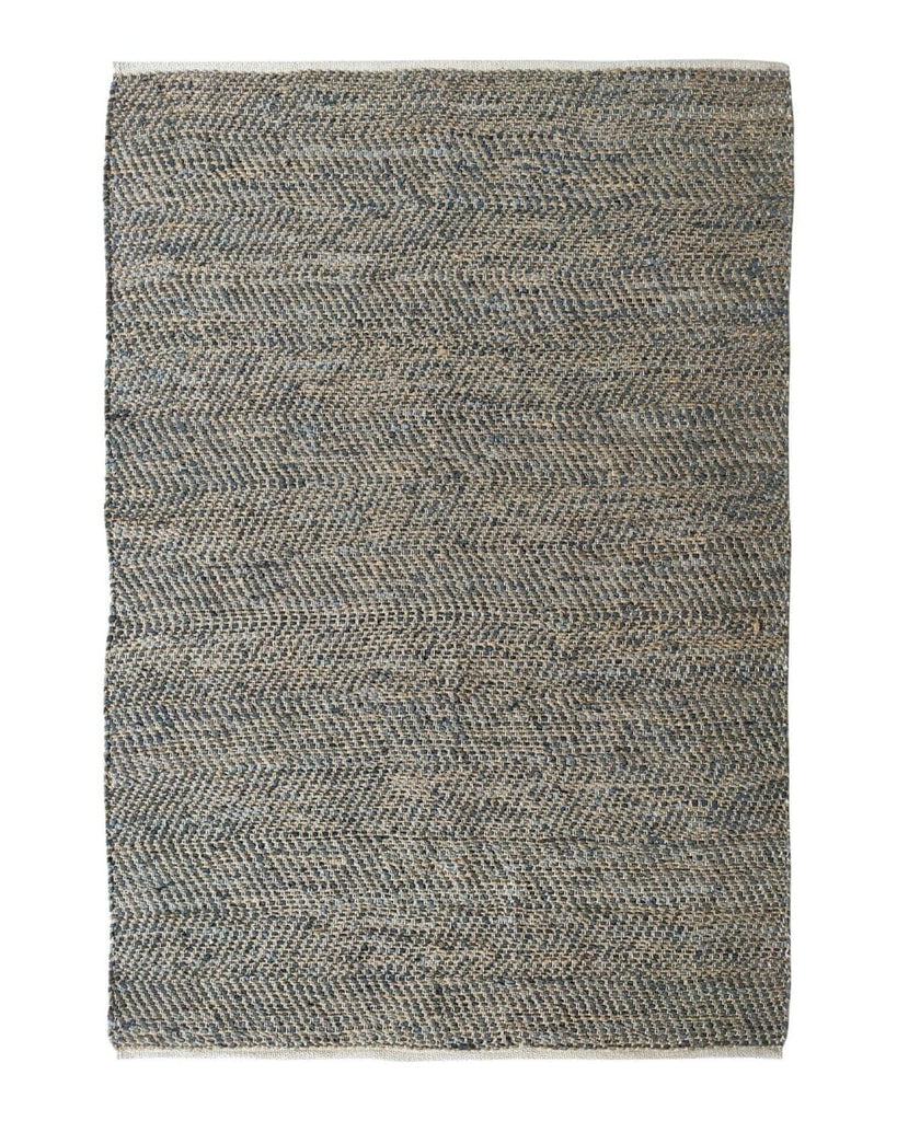 Jute & Leather Woven Rug (2 Sizes Available) WOVEN RUG Homekode 170x240 CM 
