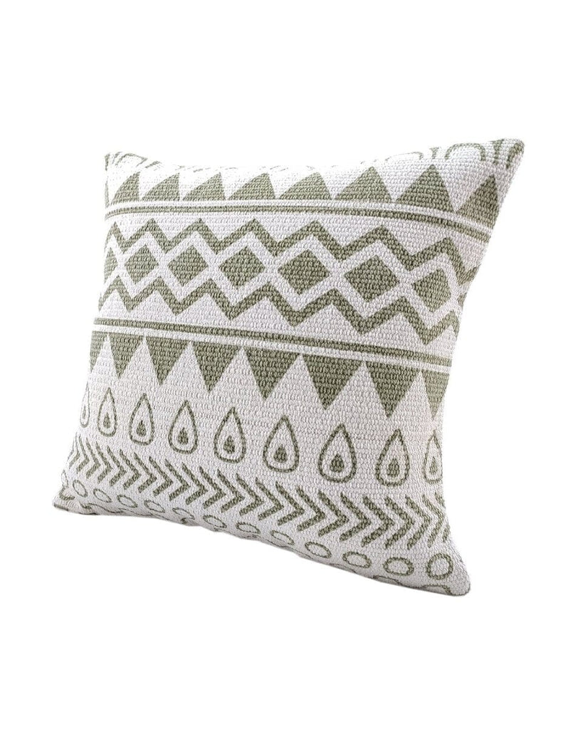Geometric Canvas Cotton Cushion With Filler (45x45 CM)