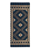 Nautical Braids - Navy and Beige Hallway Rug (200x80 CM)