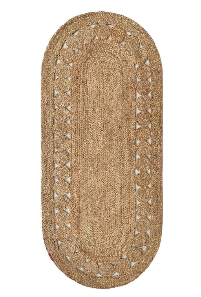 Natural Craft - Oval Crocheted Rug (2 Sizes)