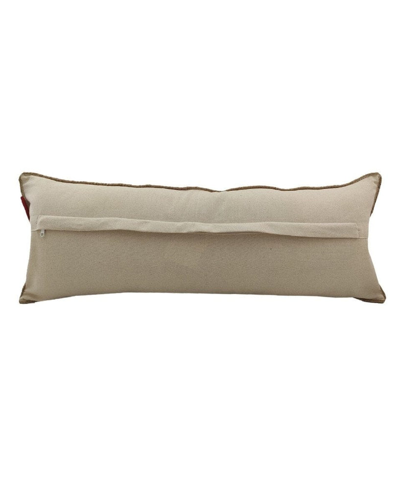 Jute & Cotton Long Cushion With Filler (30x90 CM)