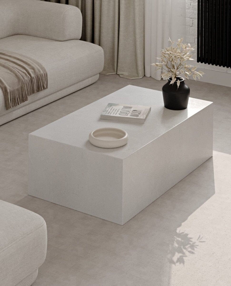 Felicity Cube Lime Stone Stone Coffee Table 