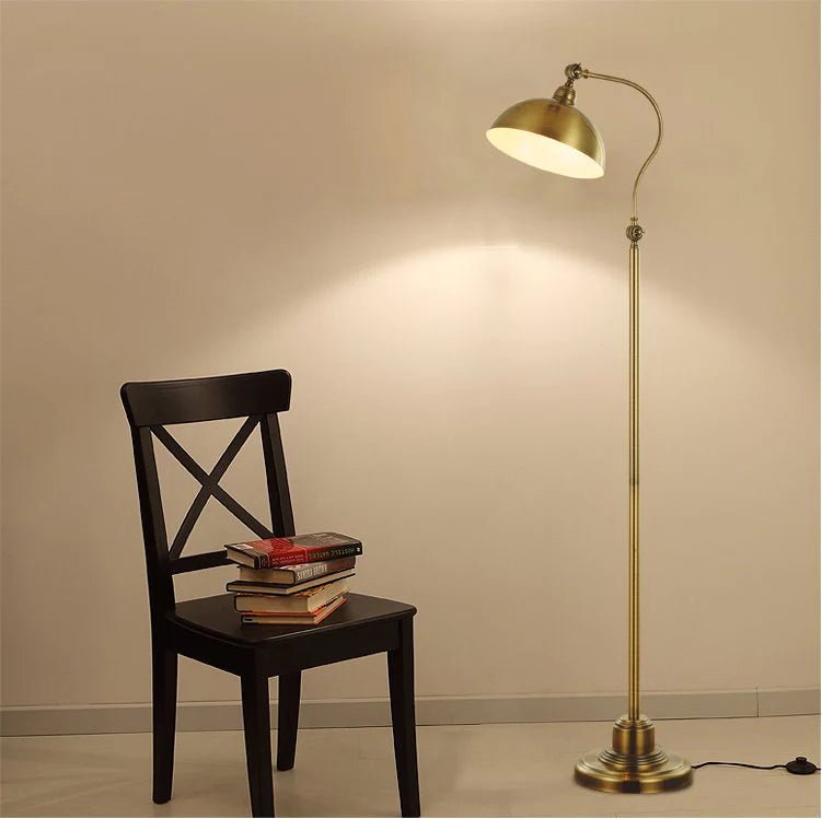 Gold Floor Lamp with Metal Shade Home Homekode 