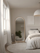 Ember Gold Arch Mirror with Inner Fr LED (180x80 CM) Mirrors Homekode 