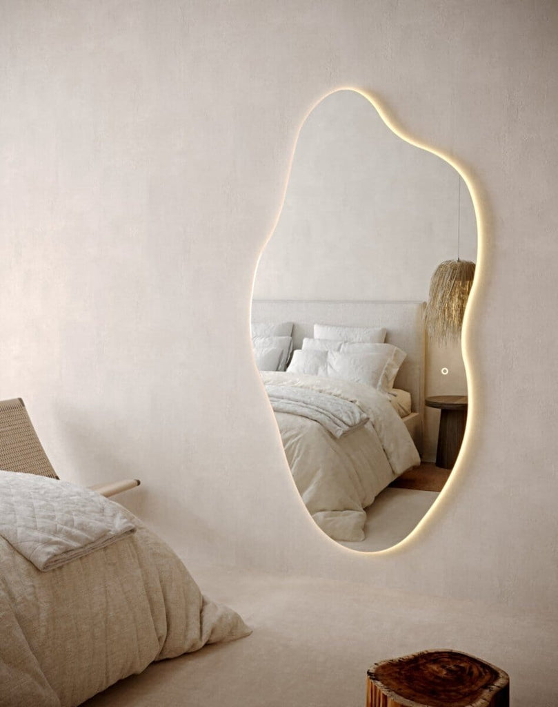 Cloud Irregular Wall Mounted Mirror with LED (2 Sizes) Mirrors Homekode 