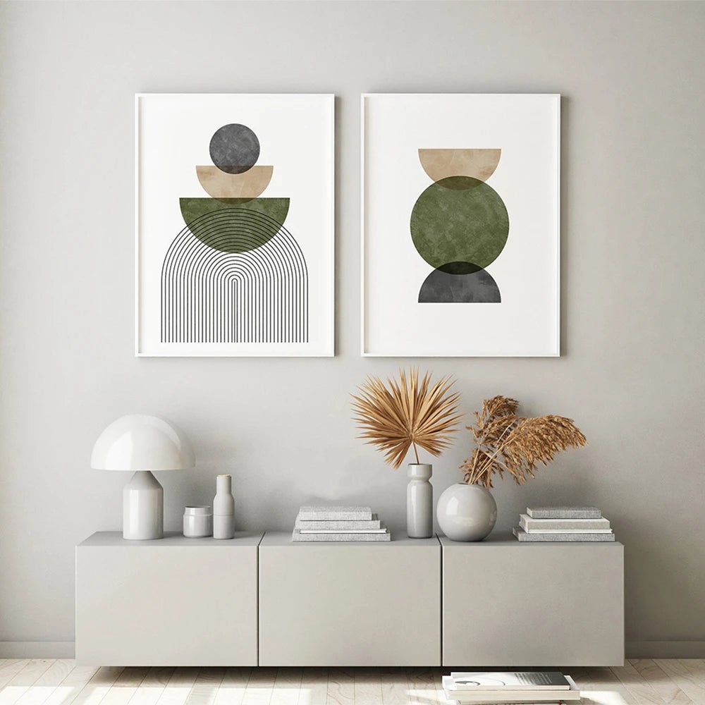 Verdant Crescents Wall Art