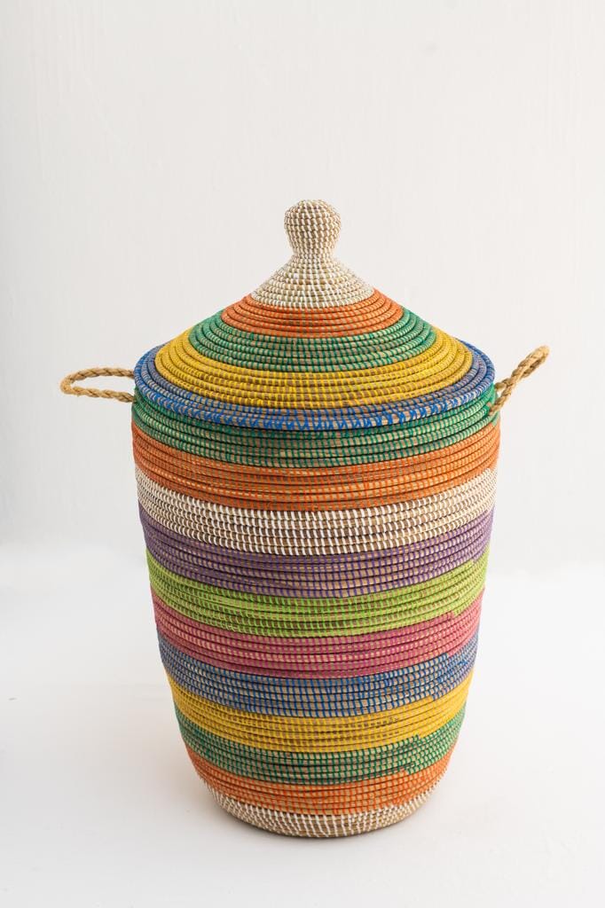 Handmade Multi-Color Classic Basket (3 Sizes)