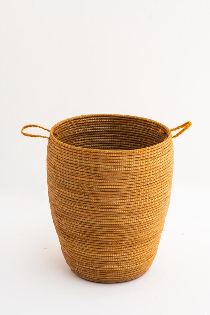 Handmade Mustard Classic Basket (3 Sizes)