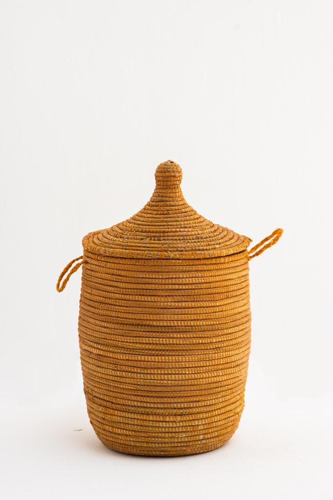 Handmade Mustard Classic Basket (3 Sizes)