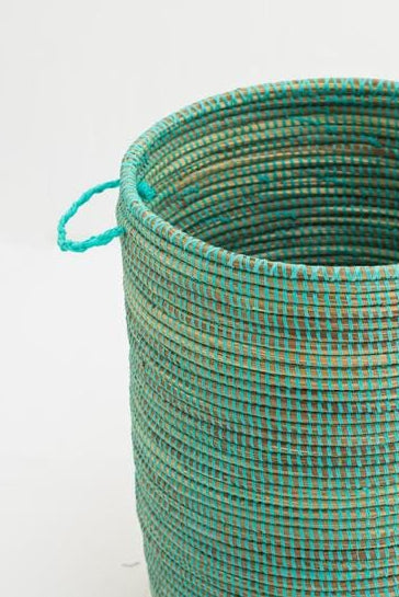 Handmade Turquoise Classic Basket (3 Sizes) BASKET Homekode 