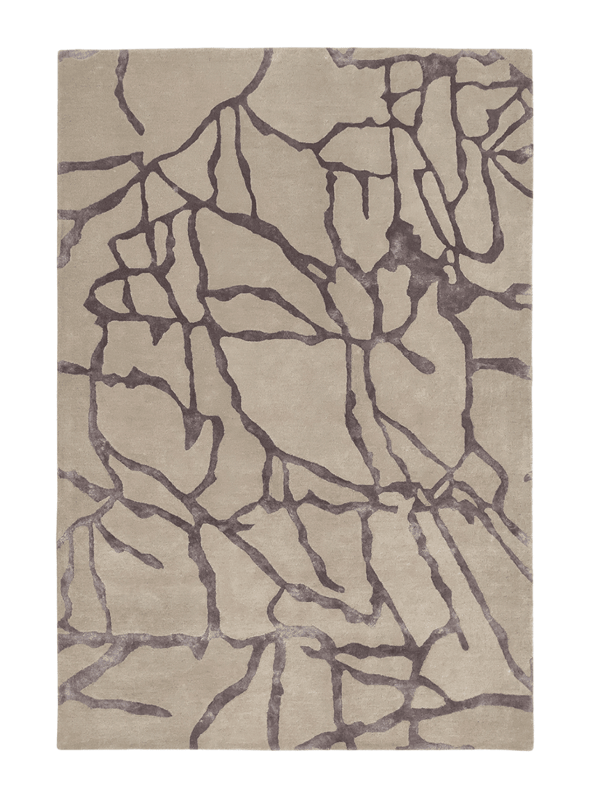 Roots Harmony Patterned Handmade Rug Beige Brown Natural Style – Homekode