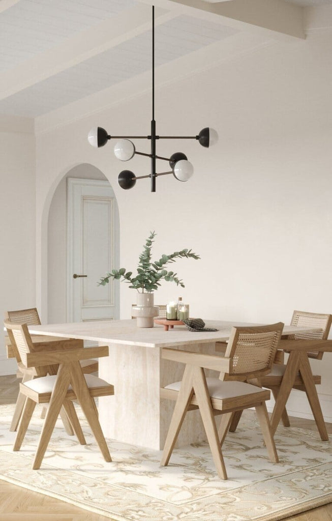 Travertine Square Top Dining Table Homekode 