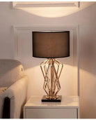 Gold and Black Table Lamp Home Homekode 