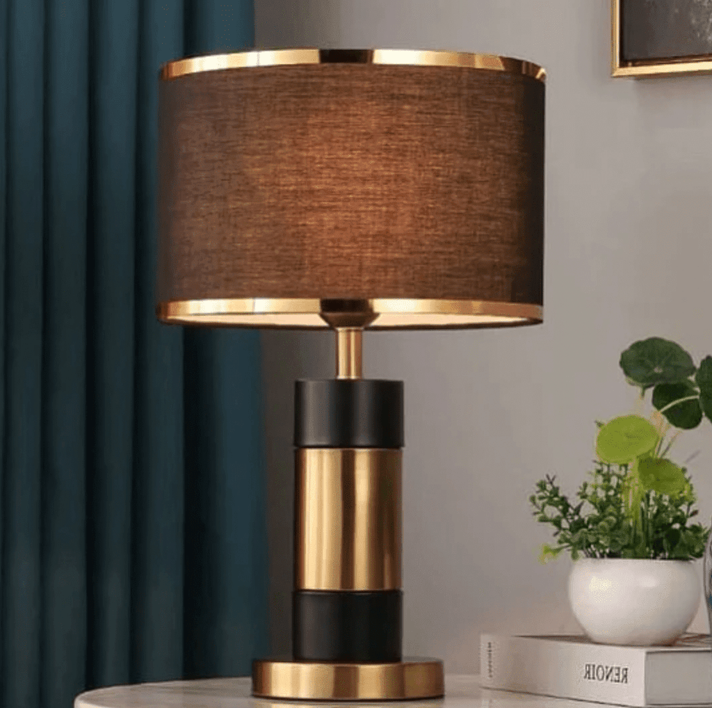 Black & Gold Modern Table Lamp Home Homekode 
