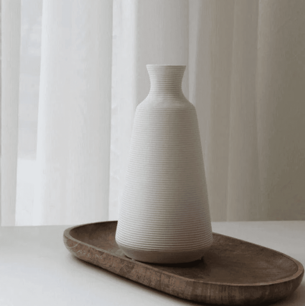 Ripple Ceramic Short Neck Vase (20.7x10.5 CM)