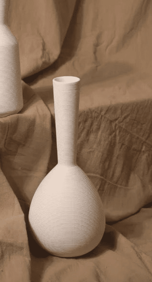 Ripple Ceramic Elongated Vase (30x13 CM)