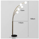 Gold branches Bubble Floor Lamp (5 Bulbs) Homekode 