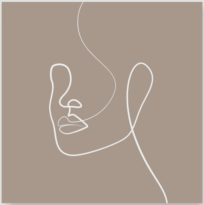 Abstract female line drawing Homekode 