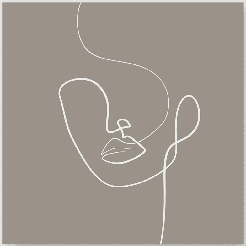 Abstract female line drawing Homekode 