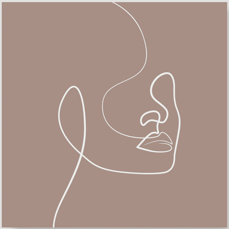 Abstract female line drawing Homekode 