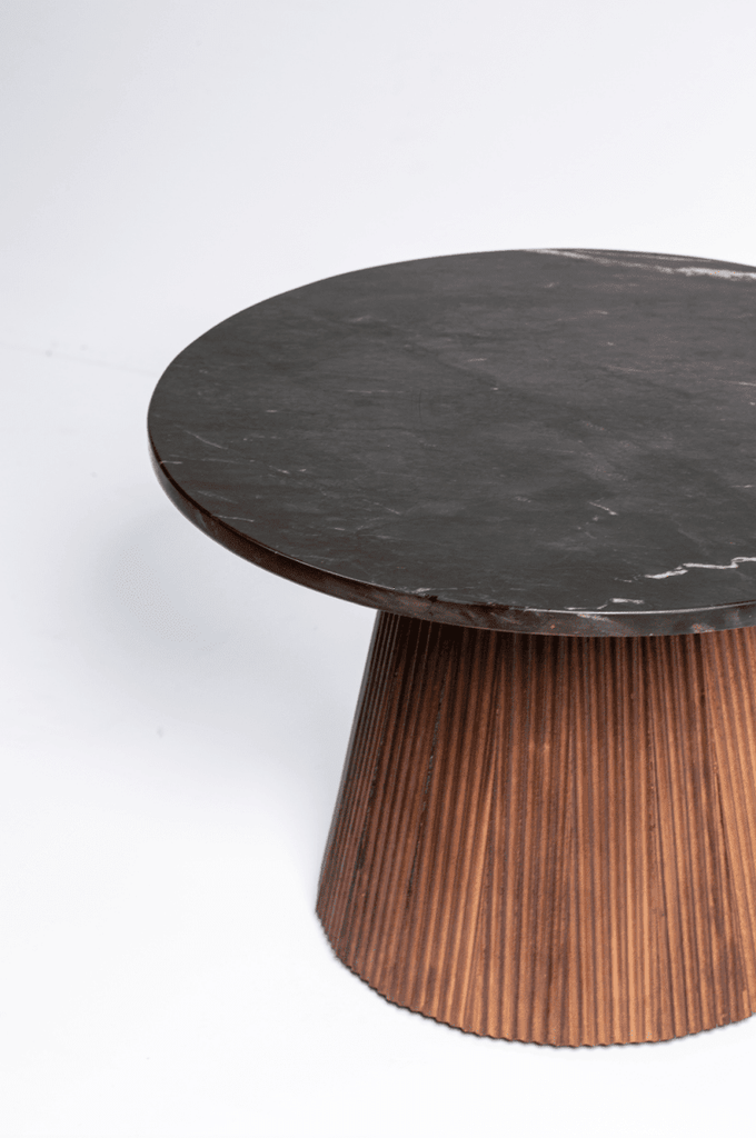 Ivonne Black Marble Top coffee Table Coffee Tables Homekode 