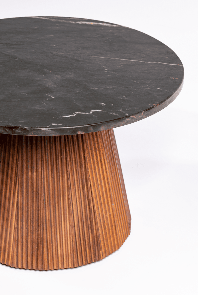 Ivonne Black Marble Top coffee Table Coffee Tables Homekode 