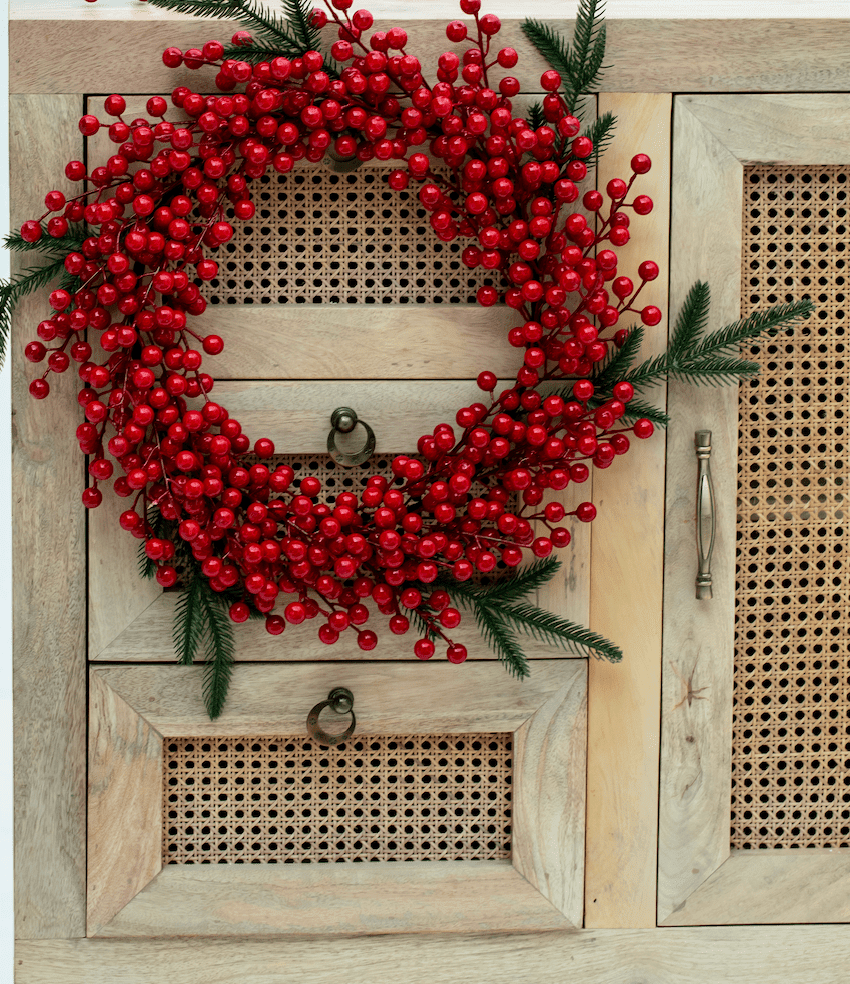 Red Berry Christmas Wreath Homekode 