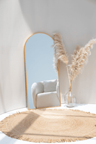 Gold Arch Full Length Mirror (6 Sizes) Mirrors Homekode 150X70 CM 