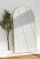 XL Gold Arch Full Length Mirror (3 Sizes) Mirrors Homekode 200x100 CM 