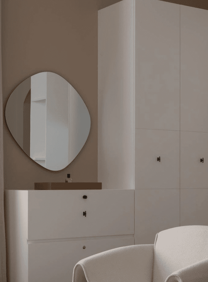 Frameless Irregular Square Wall Mirror with Backlit LED (2 Sizes Available) Mirrors Homekode 