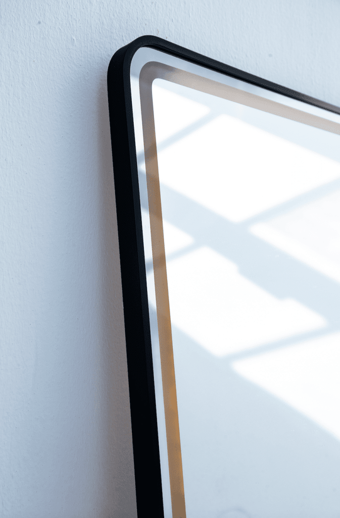 Kayla Black Frame LED Rectangle Vanity Wall Mirror (6 Sizes) Mirrors Homekode 