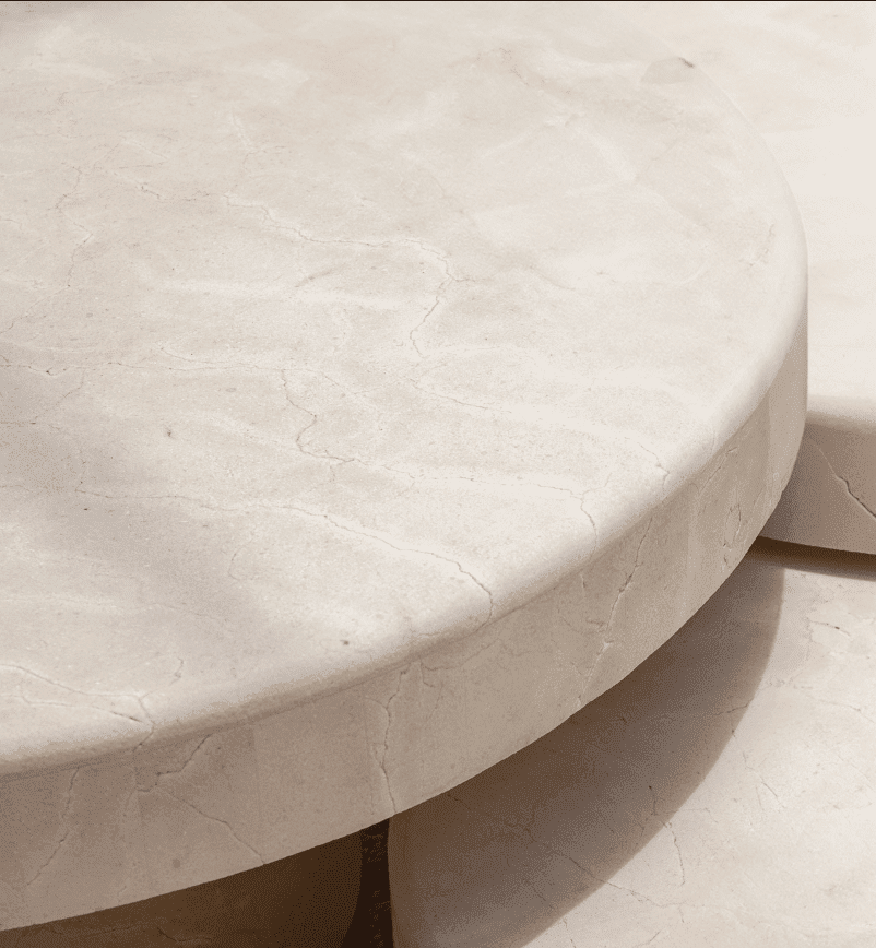 Crema Marble Round Coffee Table Coffee Tables Homekode 